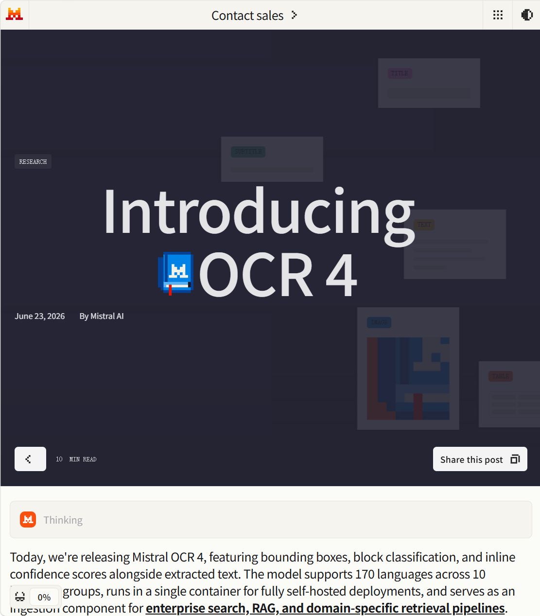 Mistral OCR