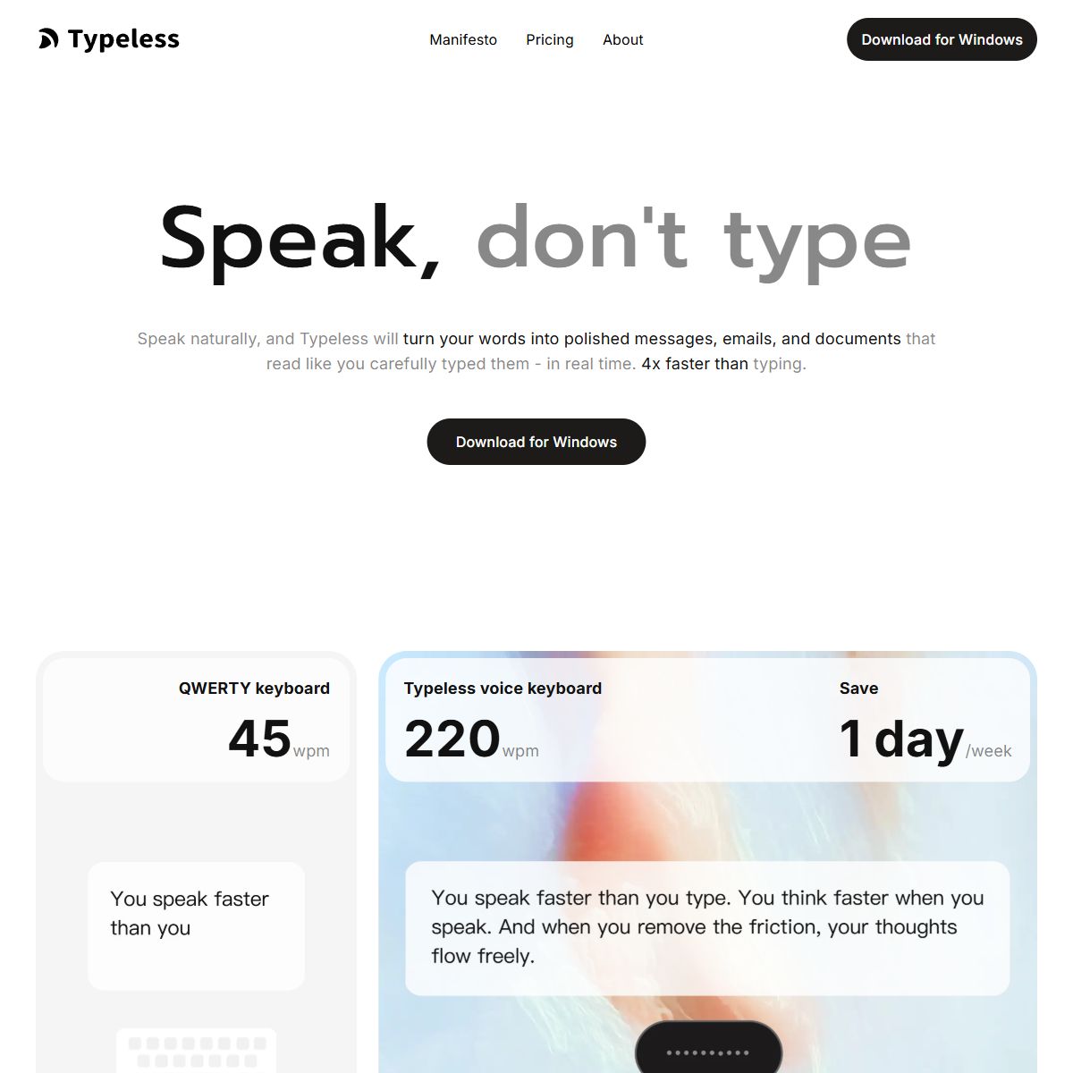 Typeless