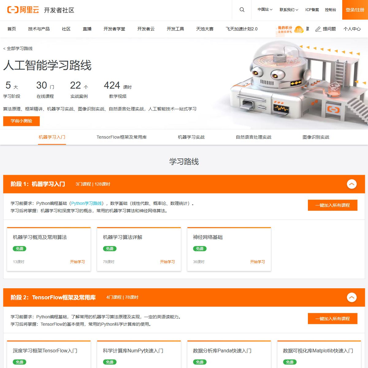 阿里云AI学习路线
