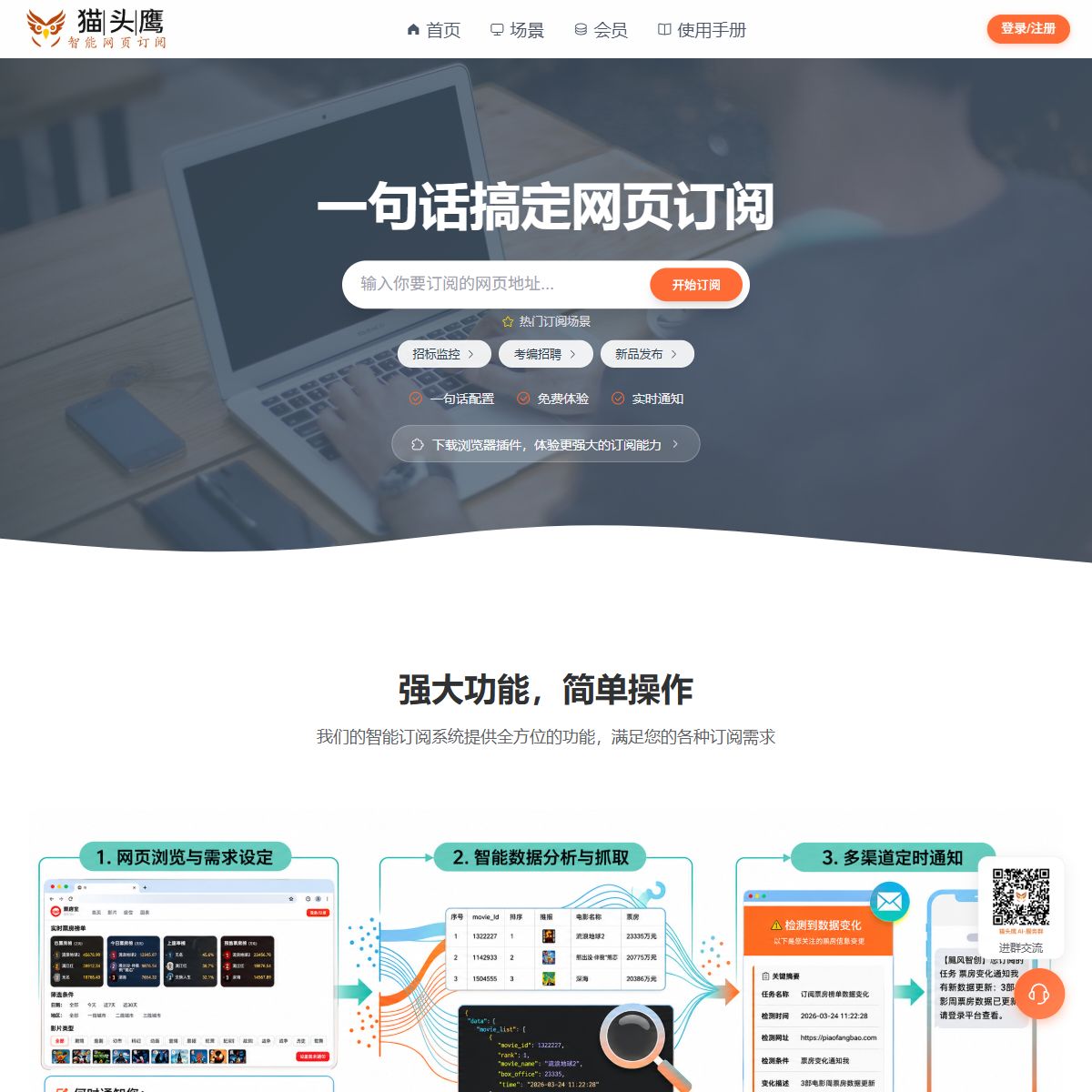 猫头鹰AI网页订阅