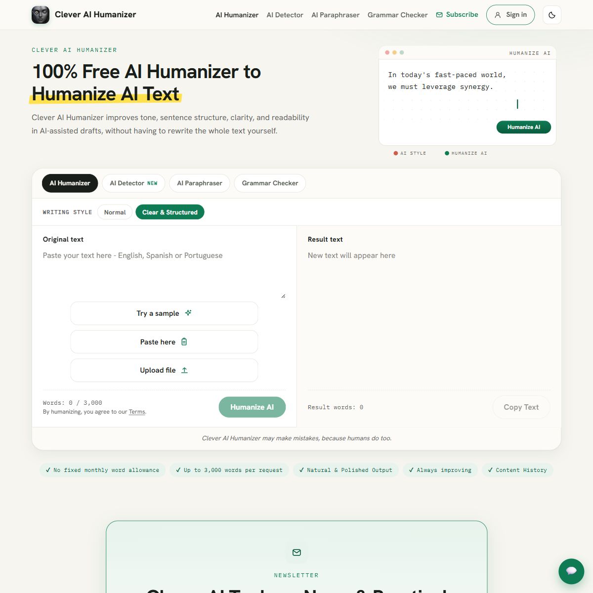 Clever AI Humanizer