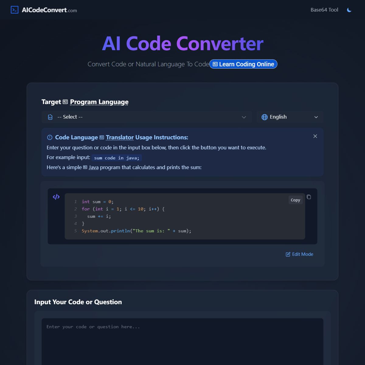AI Code Converter