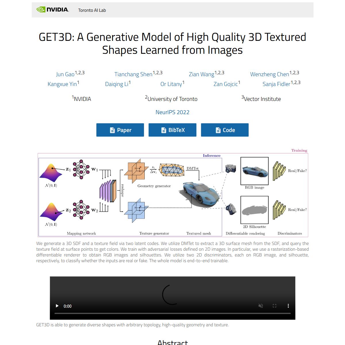 Nvidia GET3D